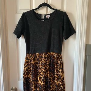 Vintage Leopard LuLaRoe Amelia Dress